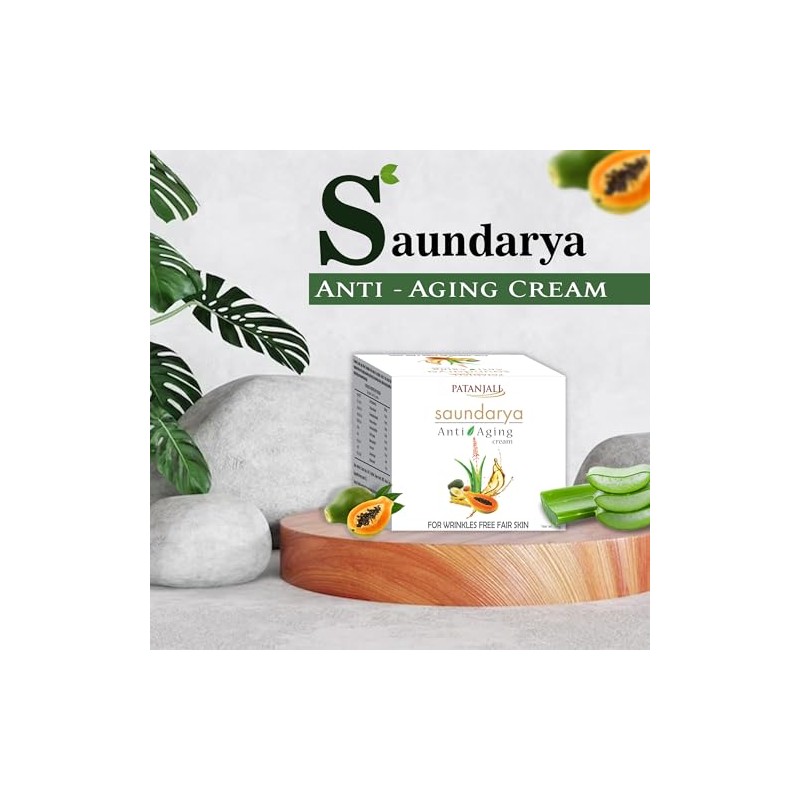 Patanjali Saundarya Anti Aging Face Cream, 15g