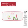 UPware Holiday Gnome Melamine Serving Tray, 15 x 6.5 Inch