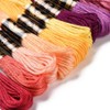 CABODYALS 20 Skeins 160M Variegated Embroidery Floss Cross Stitch Threads
