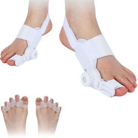 BOJNGEWIN 足指サポーター かかと固定ベルトが付き フリーサイズ 左右兼用 足指セパレーター シリコン パッド 伸ばす 鍛える サポーター 室内用 男女兼用 (2)