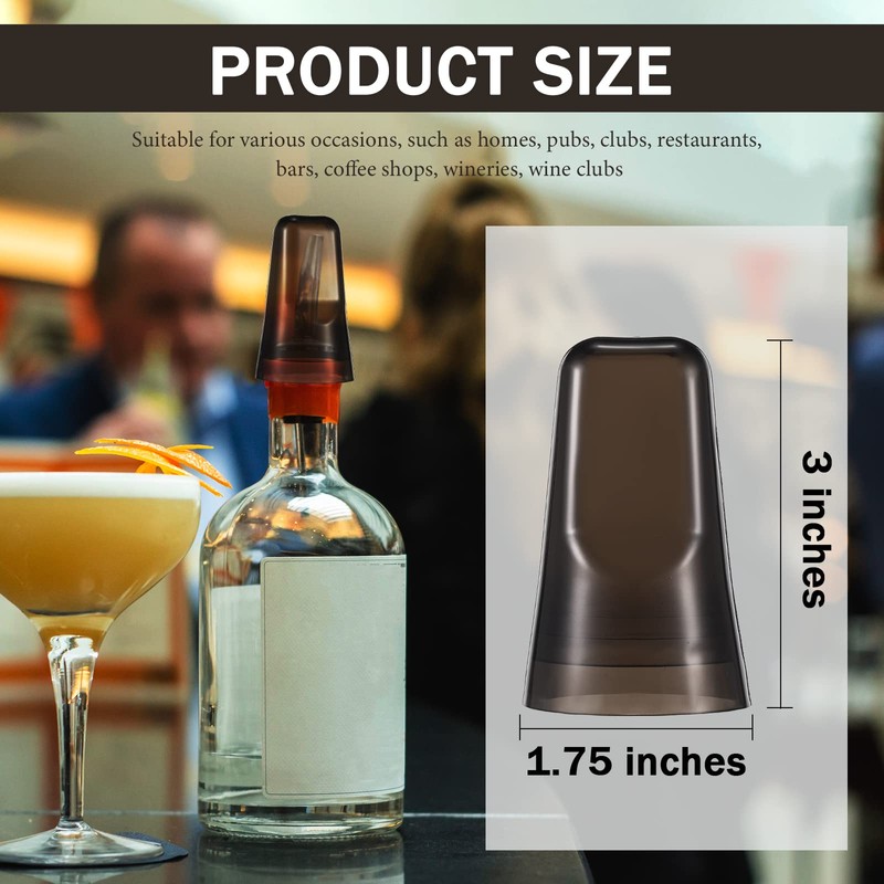 Chengu 24 Pieces Liquor Bottle Covers Pour Spout Covers Bar