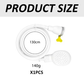 1 Piece White Pet Bath Shower Head, Shower Head Set, Portable Shower Head, Faucet Shower Attachment, Pet Shower, Shower Head with Hose