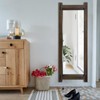 Full Length Mirror with Wood Frame ，60" x 21" Standing