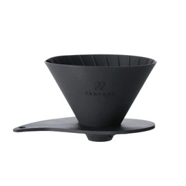 ZEBRAN(ゼブラン) Outdoor Camp Lightweight Easy to Carry Pocket Size V60 Flat Dripper 01 PLUS ZB-VDF-01B for 1-2 Cups of Coffee V60 Dripper Foldable Pocket Size Break-Resistant Portable Coffee Dripper