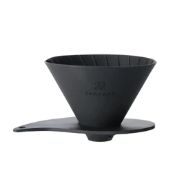 ZEBRAN(ゼブラン) Outdoor Camp Lightweight Easy to Carry Pocket Size V60 Flat Dripper 01 PLUS ZB-VDF-01B for 1-2 Cups of Coffee V60 Dripper Foldable Pocket Size Break-Resistant Portable Coffee Dripper