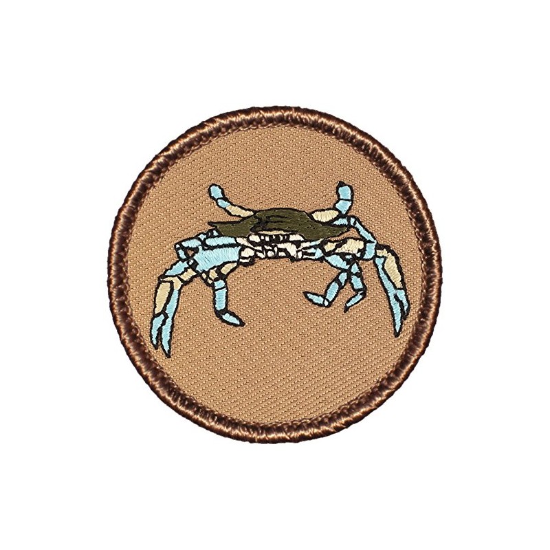 Maryland Blue Crab Patrol Patch - 2" Diameter Round Embroidered