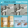 Strongest Home 10 Pack Door Stop Wall Protectors Clear Invisible