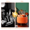 TOMVAES Large Capacity Makeup Brush Holder,360° Rotating Makeup Organizer,5 Slot