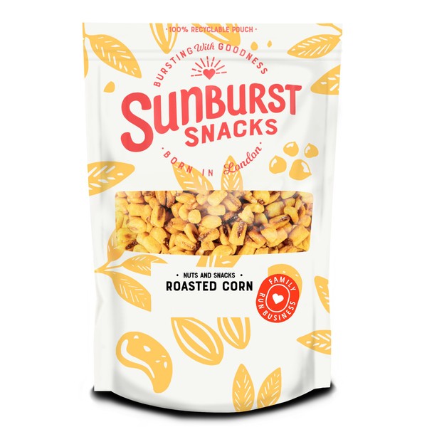 Sunburst Corn Roasted & Salted, Toasted Crunchy Corn Snacks, Resealable