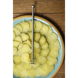 RSVP International Endurance Kitchen Collection Condiment Utensils, 8.25 x 0.87 x 0.87", Long Reach Pickle Fork