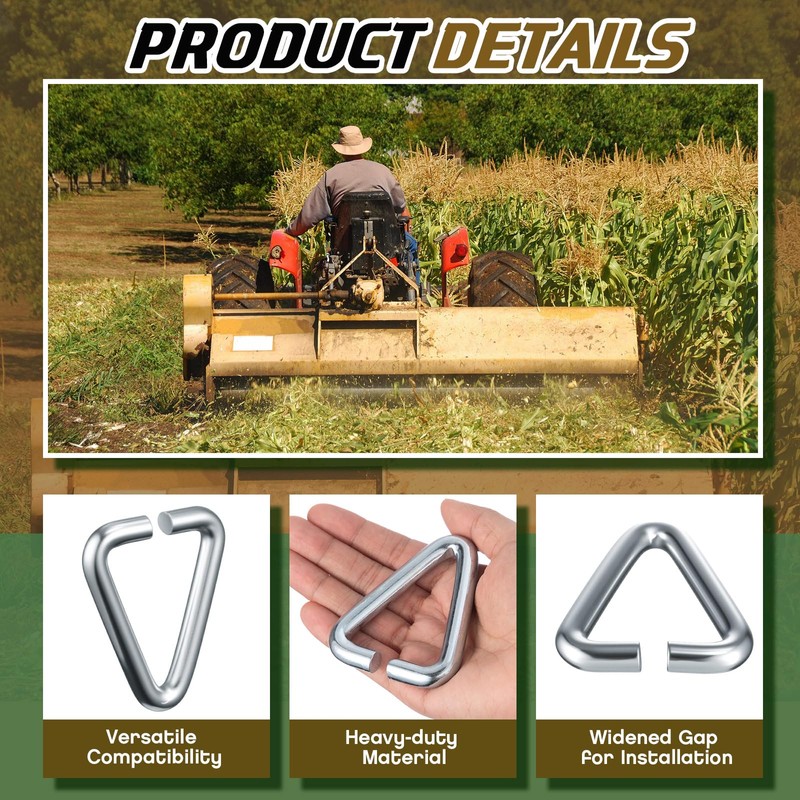 Otoolling 20 Pcs Flail Mower Blade to Hanger Link, Flail