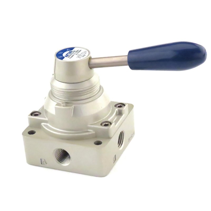 Hand Lever Valve AirTAC 4HV330-08 3/8" PT 4/3 Way Pneumatic