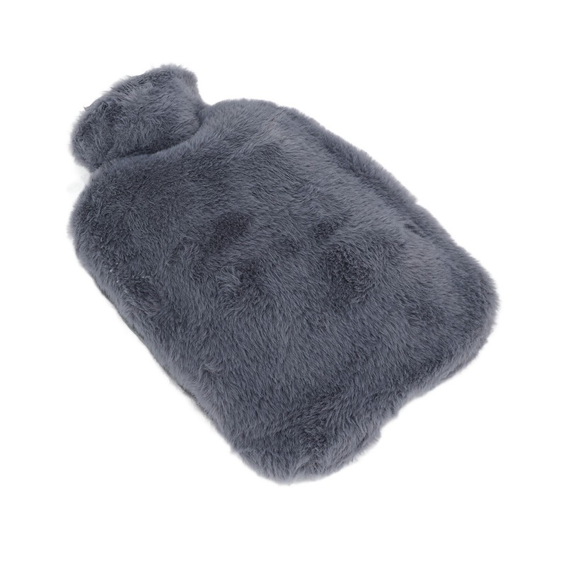 Plush Hot Water Bottle with Soft Plush Cover 2000ml Anti