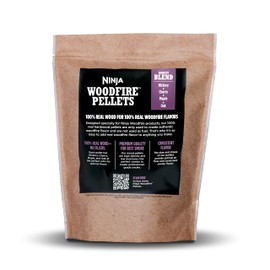 Ninja Woodfire Pellets, Robust Blend 2-lb Bag, Up to 20 Cooking Sessions, 100% Real Wood Pellets, Only Compatible with Ninja Woodfire Grills & Ovens, Robust Blend, XSKOP2R