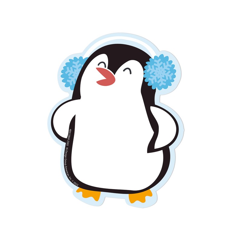 Eureka Penguins Paper Cut-Out Classroom Decorations for Teachers, 36 Pieces