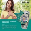 Raptor Frida Kahlo Edition Women's Watch with Drawstring, Multicoloured -