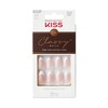 KISS Classy False Nails, Ready to Use, DIY Manicure, Waterproof,
