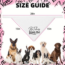 PUPTECK Pañuelo Triangular para Perro, Accesorio para Fotos para Perros pequeños, medianos y Grandes, Color Blanco