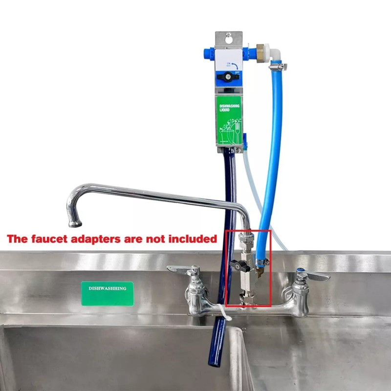 POPS Kitchen Sink Single Proportioner, Dish detergent Sanitizer Dispenser, 8162