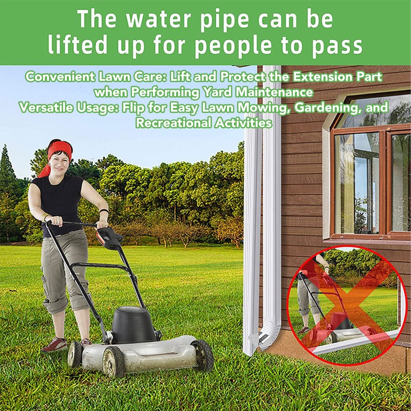 4PCS Gutter Downspout Extension Hinge Stainless Steel Flip Up Hinge