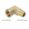 QUARKZMAN Brass Hose Fittings 1/8" NPT Male x 1/8" NPT