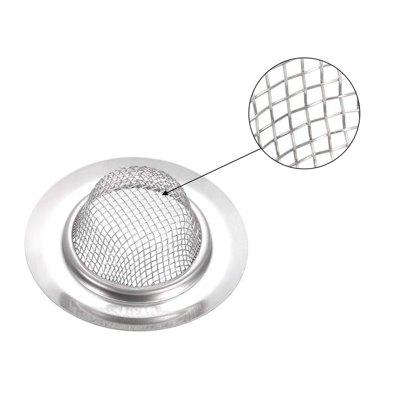 sourcing map 2 Pcs Kitchen Sink Garbage Strainer 2"(55mm) Stainless