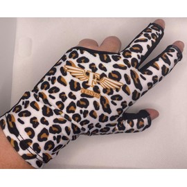 Feisty Billiards Leopard Womans Billiards/Snooker Glove (Small, Left)