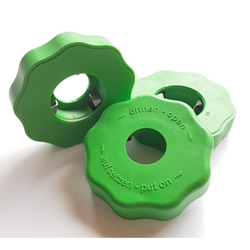 EasyDrehFix bottle opener, screw-on aid, opening aid for seniors (green)