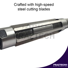 Long Pilot HSS Blade Adjustable Expanding Hand Reamer | KINGPINS Ream | Repair Work | Workshop Tool DIY (H8 : 23/32" - 25/32" (18.2-19.8) mm)