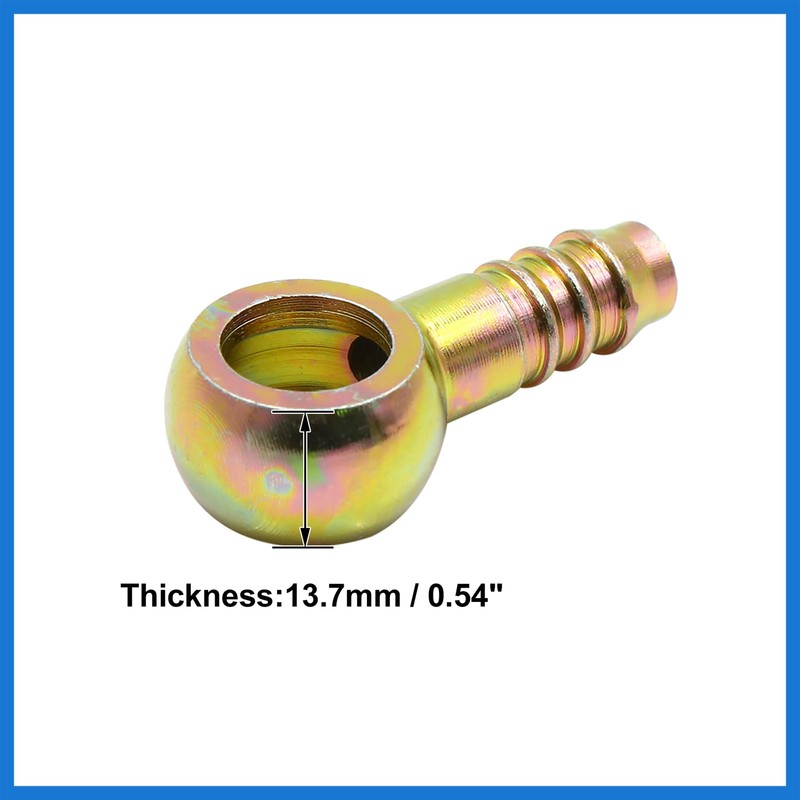 VekAuto 3/8" 10mm ID Hose Barb 14mm Banjo Fitting Fuel