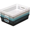 Really Good Stuff Plastic Desktop Paper Storage Baskets for Classroom