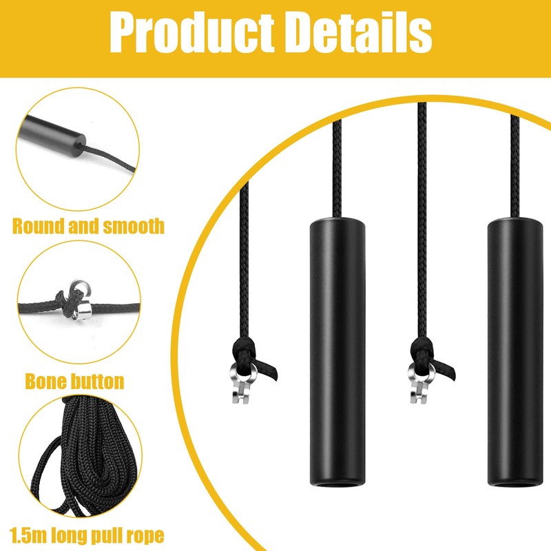 ZPSCXQ Bathroom Light Pull Cord, 2-Pack Black Pull Cord Light