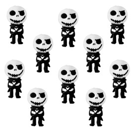 10 Pcs 3D Skull Focal Bead Cute Loose Beads Accessory for DIY Keychains Bracelet Necklace Pens Lanyard Making