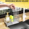 Kitchen Sink Caddy, ManKami 304 Stainless Steel Sink Caddy Sponge