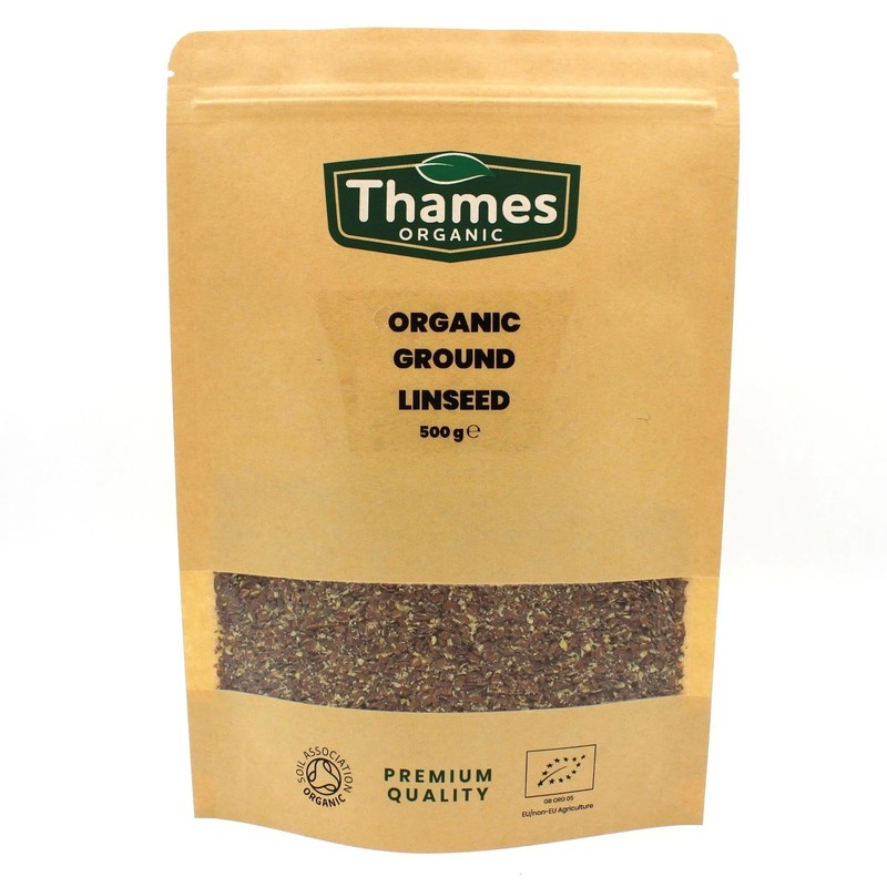 Organic Ground Flaxseed | Linseed-Certified Organic 250g, Non-GMO, Vegan, No