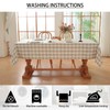gillhov Checkered Tablecloth Rectangle Washable Buffalo Plaid Table Cloth Cotton
