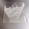 Acrylic Sashiko Stencil with Classic Fan-Shaped Pattern for Hand Quilting
