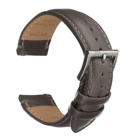 BEENING Genuine Leather Watch Strap Casual Calkskin Texture Men Women Quick Release 18mm 20mm 22mm, gray, Strap.