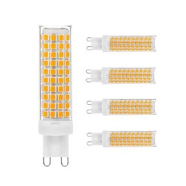 G9 LED Bulb 10W, 100W G9 Halogen Bulb Equivalent,G9 Bi Pin Base Light Bulbs for Chandelier Home Lighting Non-Dimmable T4 Chandelier Lighting No-Flicker Light Bulb 100V-265V (5, Natural White 4000K)