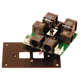 Cab Bus Fascia Panel, 2 RJ12/2 RJ45