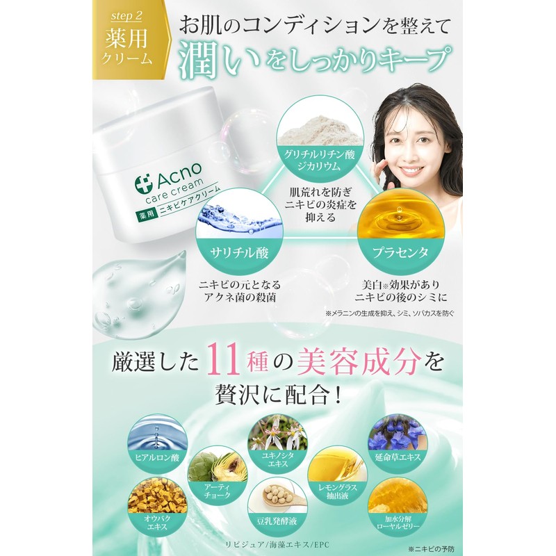 Acne Care Medicated Acno Lotion Cream Set / Back Acne
