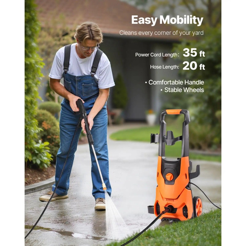 Electric High Power Pressure Washer Max 4200 PSI 2.8 GPM