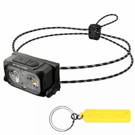 Nitecore NU21 360 lúmenes ultra ligero para exteriores con doble haz USB-C recargable para faros delanteros (negro)
