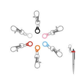 FUGSHIYI 6pcs Pen Holder Strap Notebook Marker Holder Pen Clip Convenient Fashion Adjustable Lanyard Pen Holder for Teacher Student Nurse Doctor Office Worker