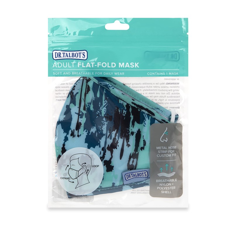 Dr. Talbot's Adult Washable Cloth Face Mask with Filter Pocket