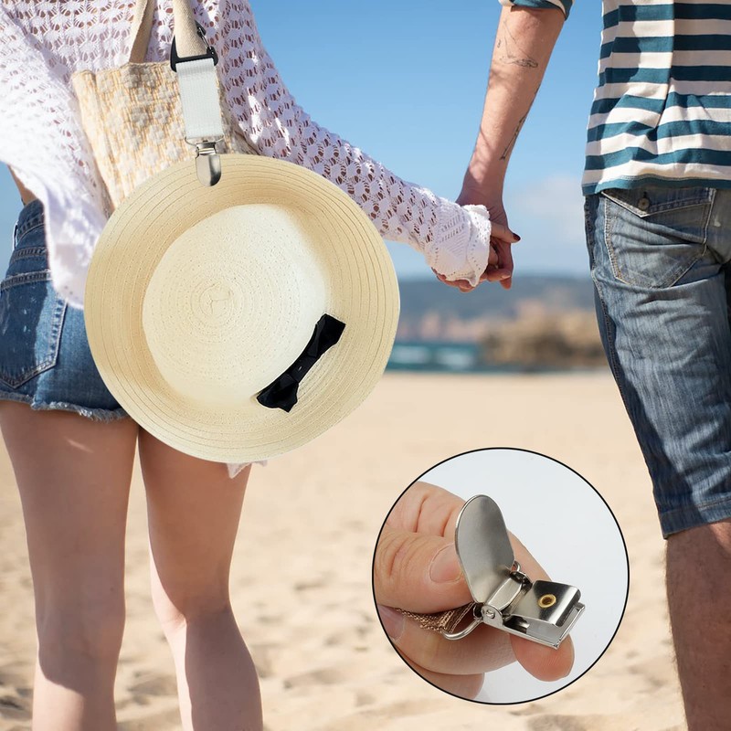 Roellgs 4 Piece Scarf and Hat Clip Travel, Multifunctional Clip|Hat