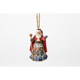 Enesco Jim Shore Heartwood Creek Christmas Around The World Spanish Santa Hanging Ornament, 4.5 Inch, Multicolor