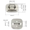 QWORK Laptop Cable Lock Anchor, 10 Pack Steel Desk Mount