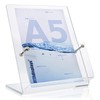 DIN A5 Design Table Brochure Stand "Deluxe" – High-Quality Flyer