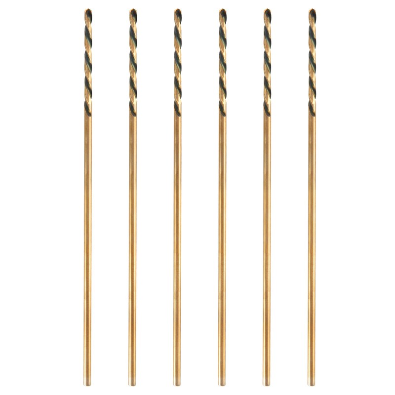 HLOFIZI 3/32" x 6" Extra Long Drill Bit (6 Pack),